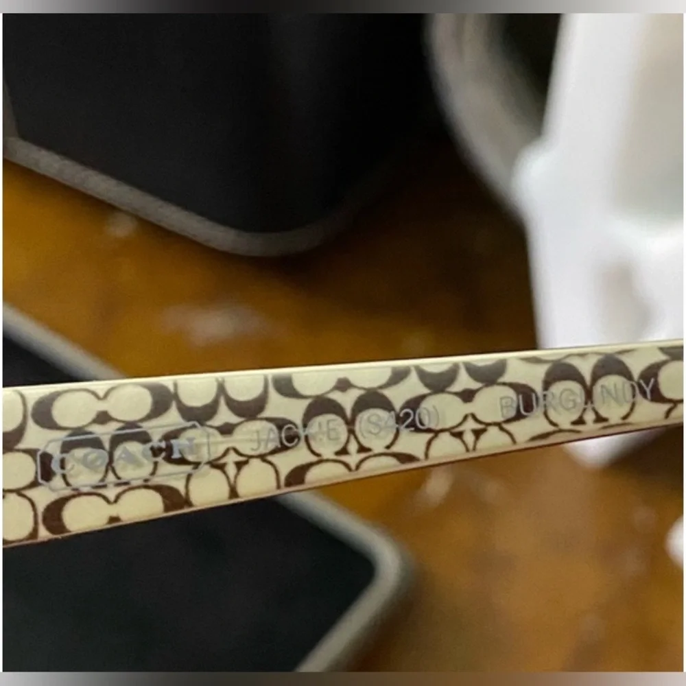 Coach Jackie S420 Burgundy Sunglasses | Vintage - Picture 4 of 7